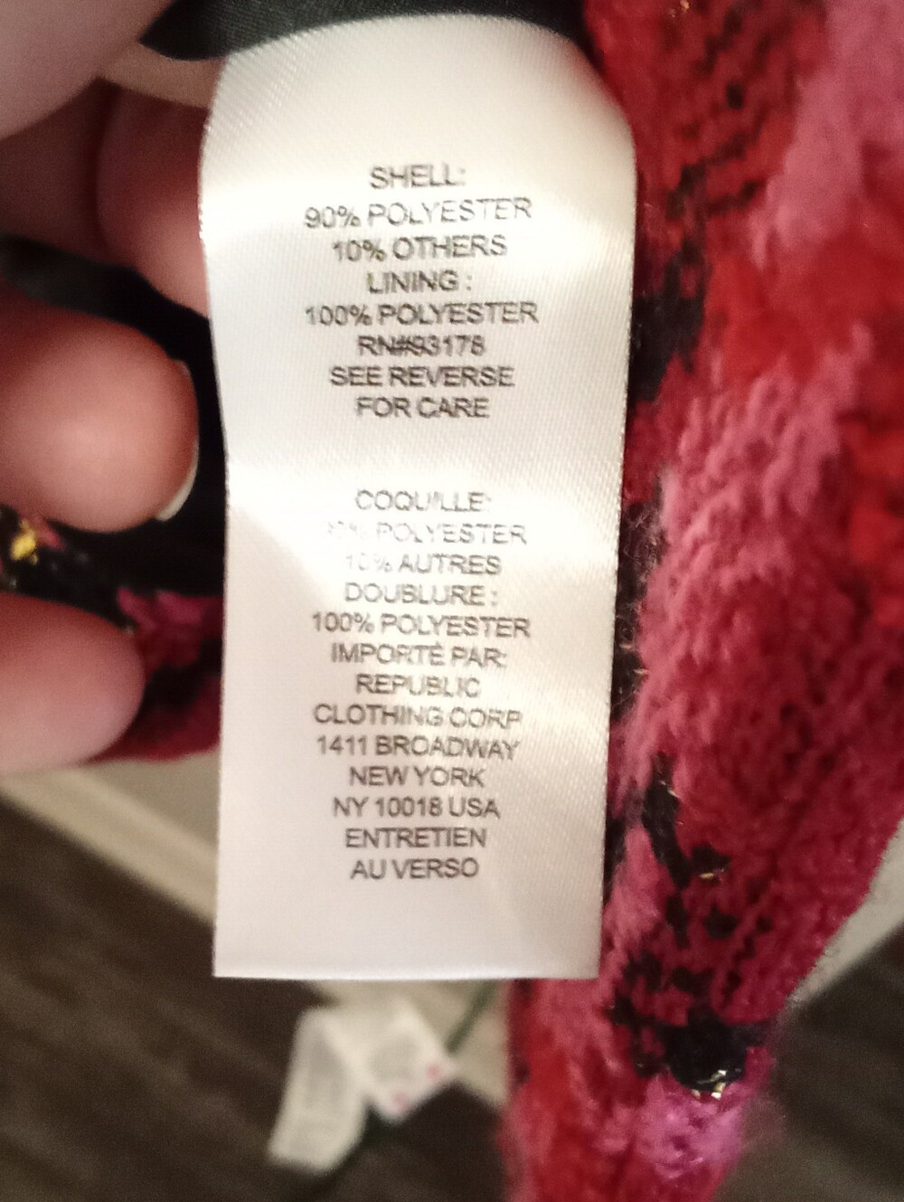 Tahari Pink & Red Blazer Size Medium